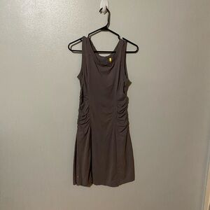 Elegant Gray Sleeveless Dress